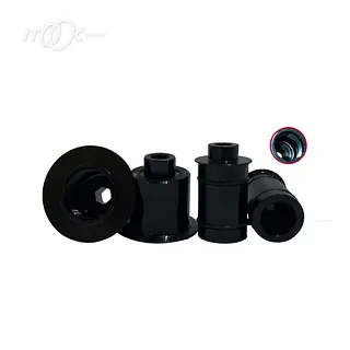 Set Adaptadores Manzana Con Rosca Eje Pasante-Puntilla